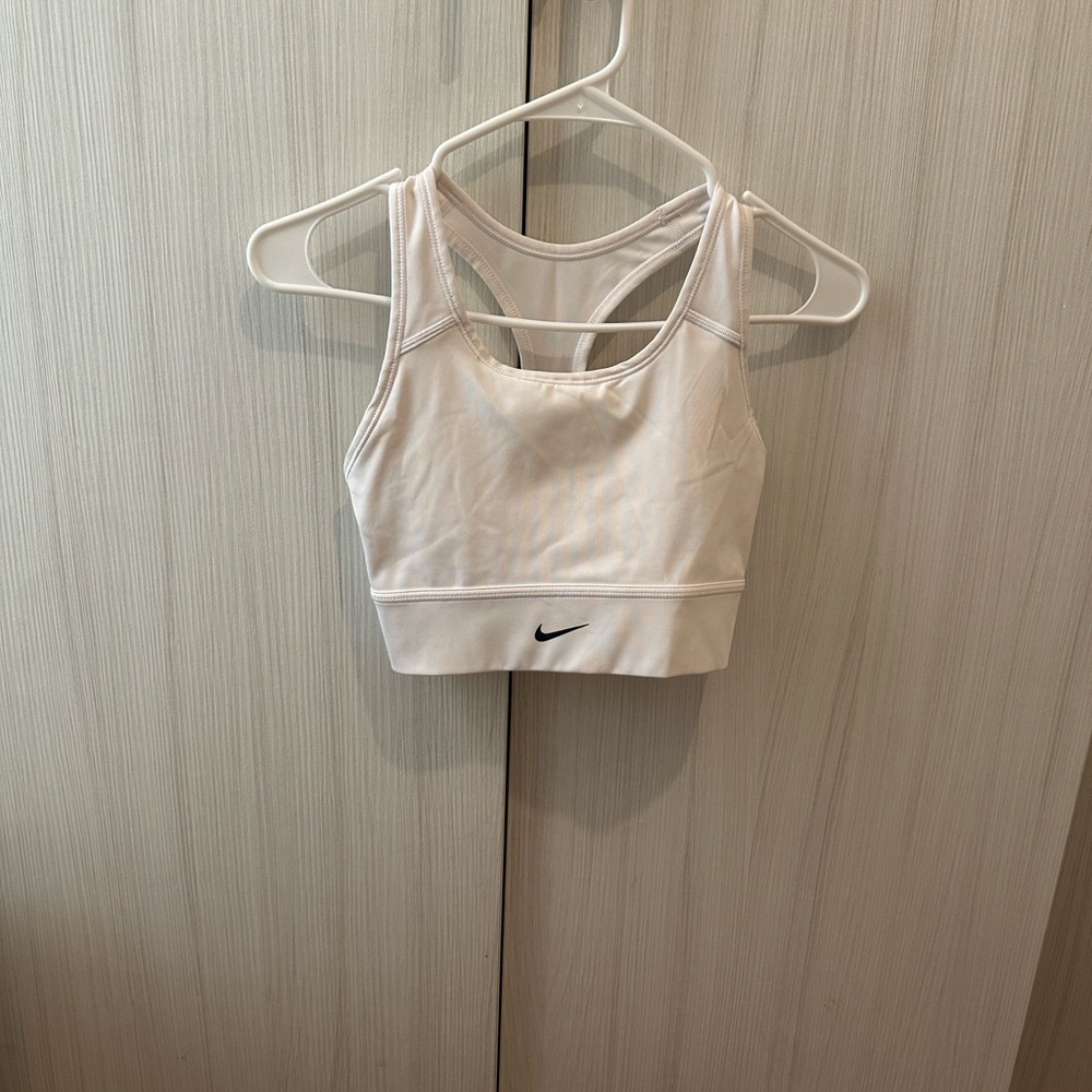 Nike Women's Dri Fit white sports bra - Picture 2 of 7